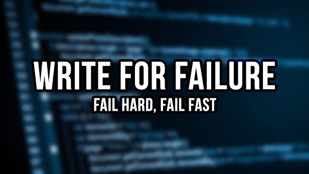 Write for Failure when Programming